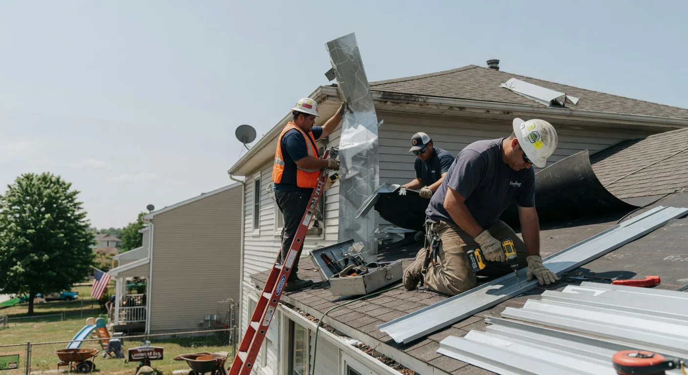Storm Damage Metal Roof Repair in Elmwood, NE